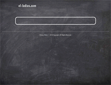 Tablet Screenshot of el-ledies.com